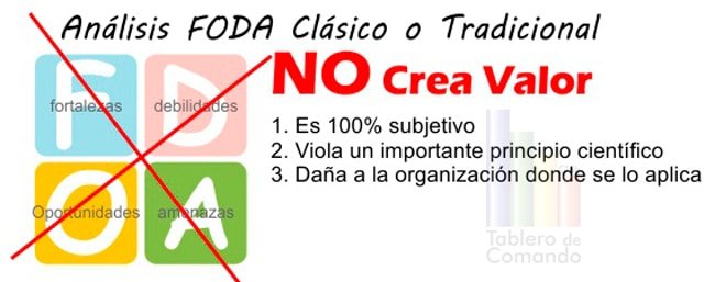 FODA no crea valor