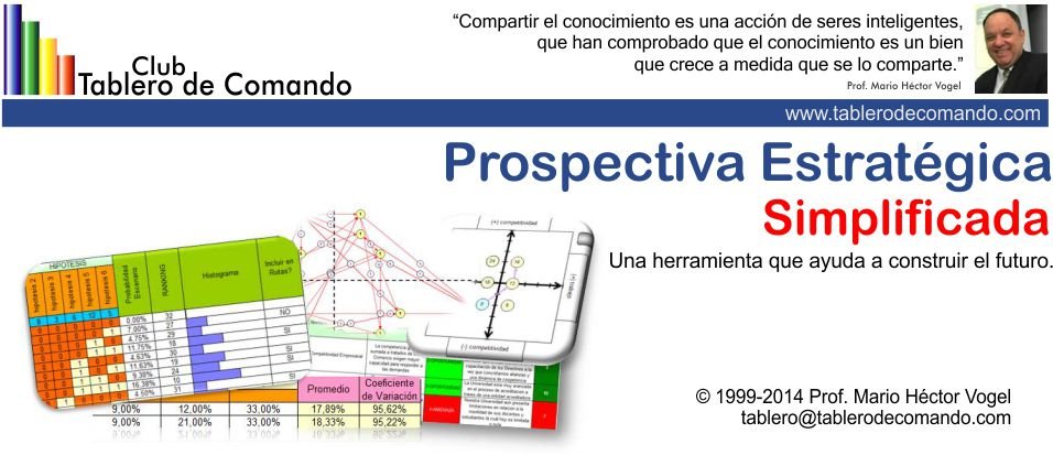 Planeación Estratégica: software desarrollado en Excel