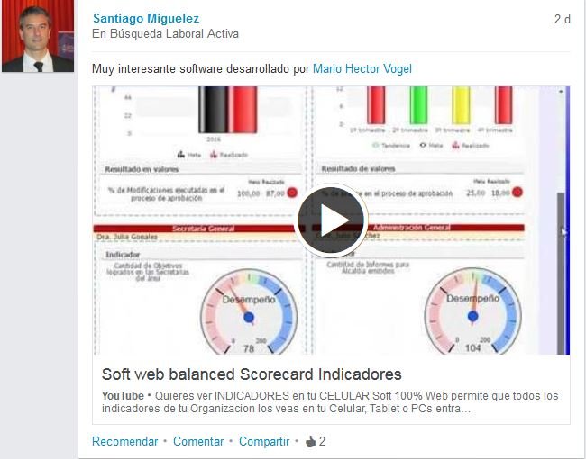 Software web para gerenciar el BSC